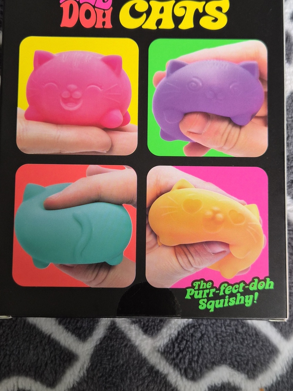 NEW NeeDoh Teenie Cool Cats Squishy Toy Stress Relief Fidget Balls - Picture 2 of 3